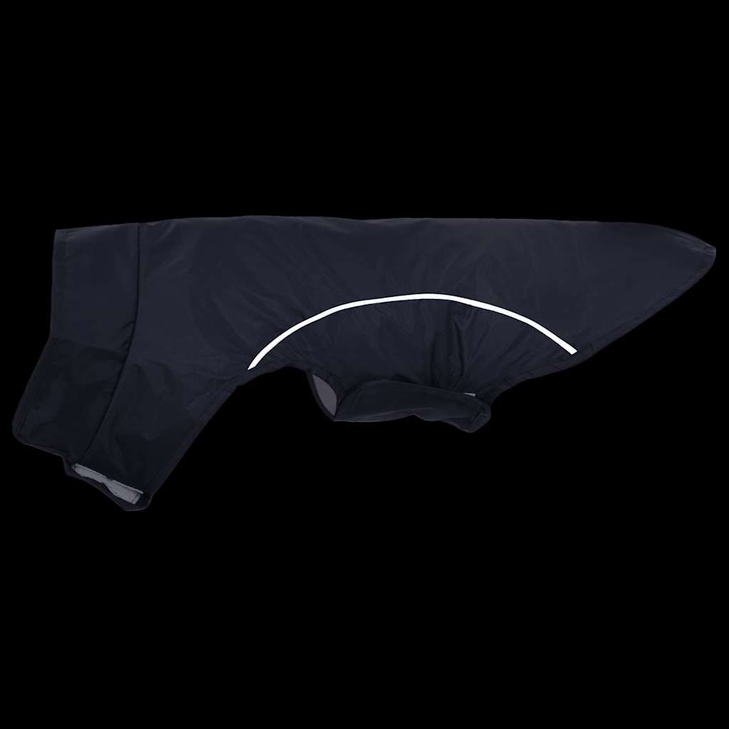 Hunderegnfrakke med refleksstriber polyester XS marineblå