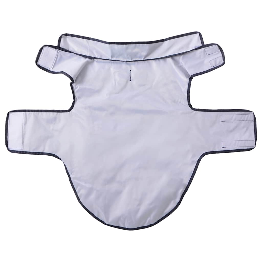 Hunderegnfrakke med refleksstriber polyester L marineblå