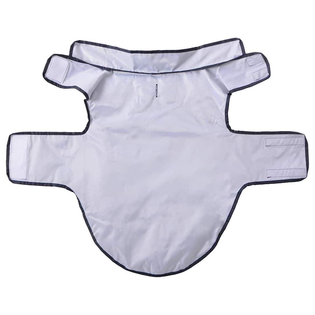 Hunderegnfrakke med refleksstriber polyester XL marineblå