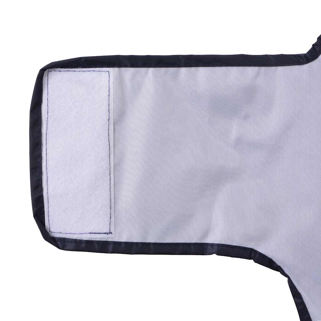 Hunderegnfrakke med refleksstriber polyester XL marineblå