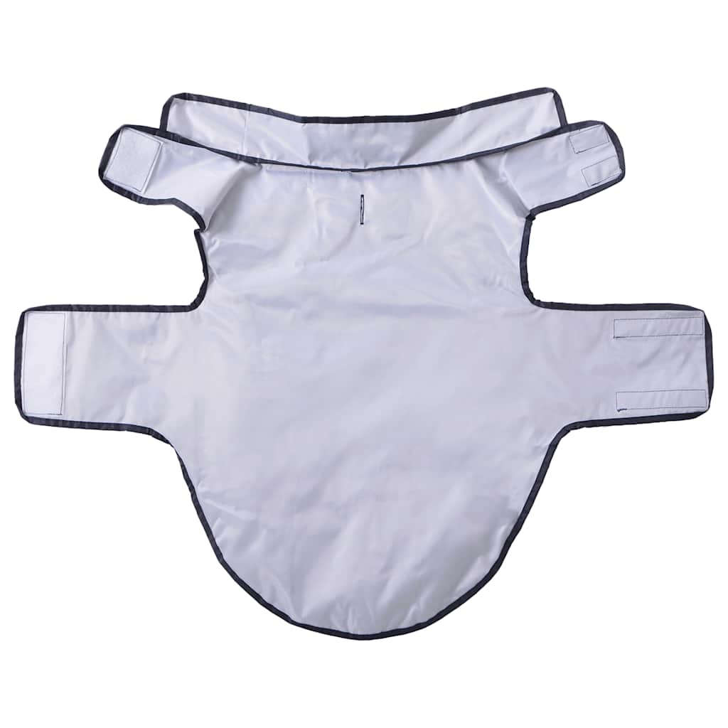 Hunderegnfrakke med refleksstriber polyester 2XL marineblå