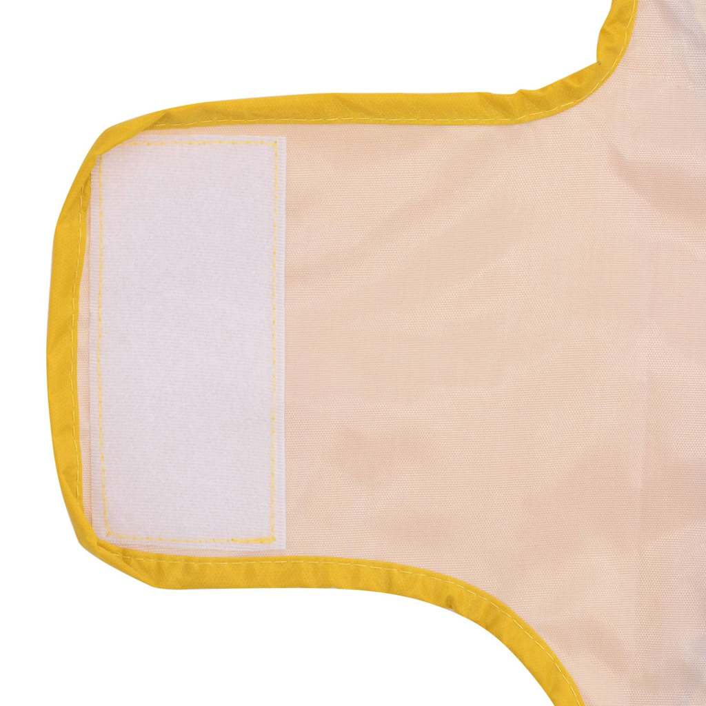 Hunderegnfrakke med refleksstriber polyester XXS gul