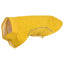 Hunderegnfrakke med refleksstriber polyester XS gul