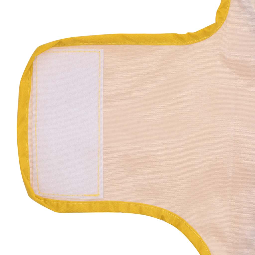 Hunderegnfrakke med refleksstriber polyester M gul