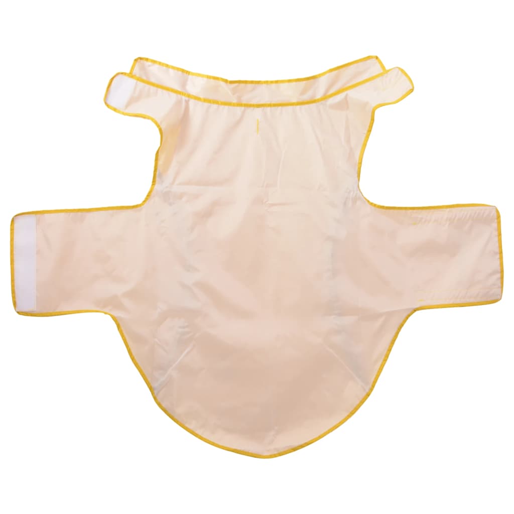 Hunderegnfrakke med refleksstriber polyester 3XL gul