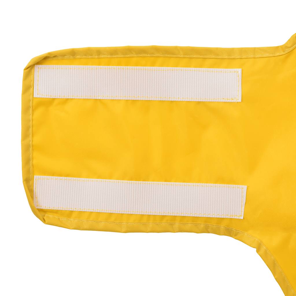 Hunderegnfrakke med refleksstriber polyester 3XL gul