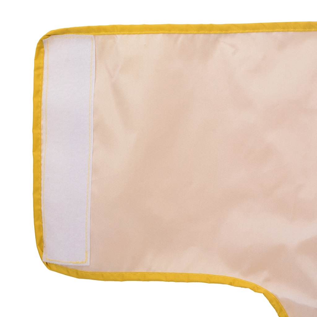 Hunderegnfrakke med refleksstriber polyester 3XL gul
