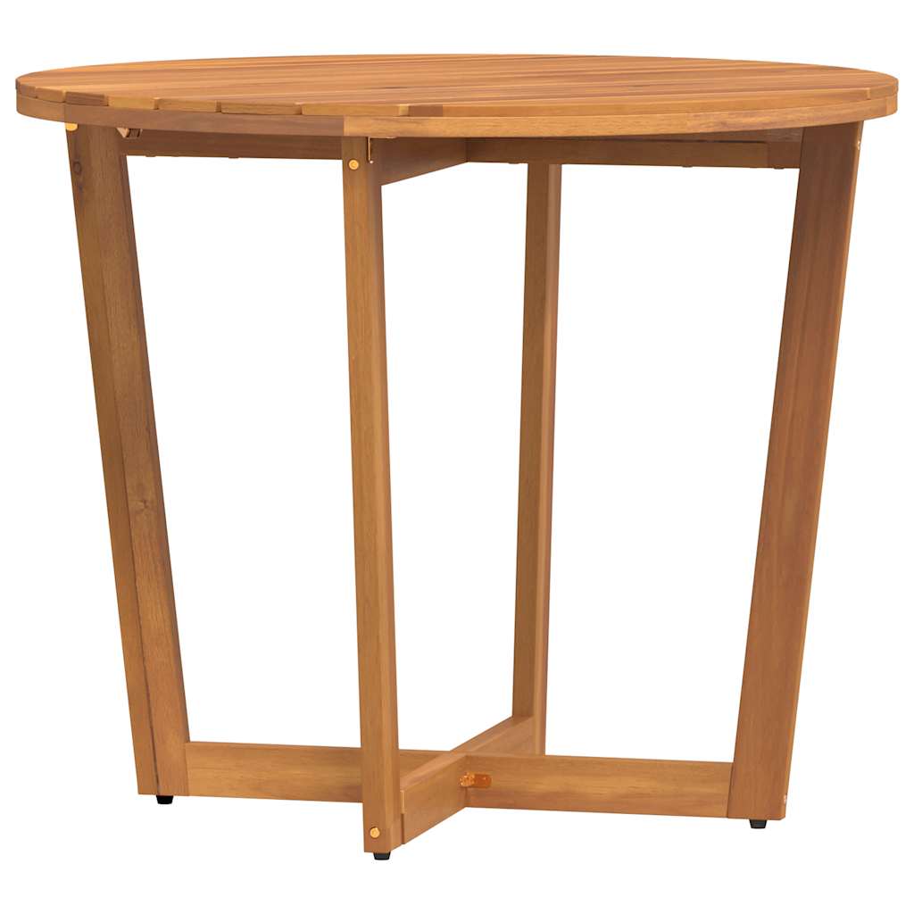 havespisebord rundt Ø90x75 cm massivt træ akacie