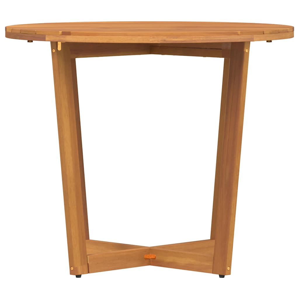 havespisebord rundt Ø90x75 cm massivt træ akacie