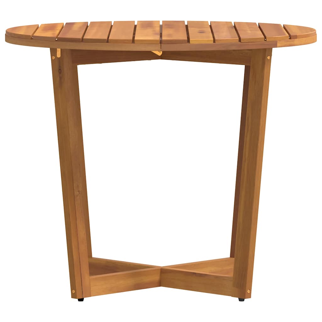 havespisebord rundt Ø90x75 cm massivt træ akacie