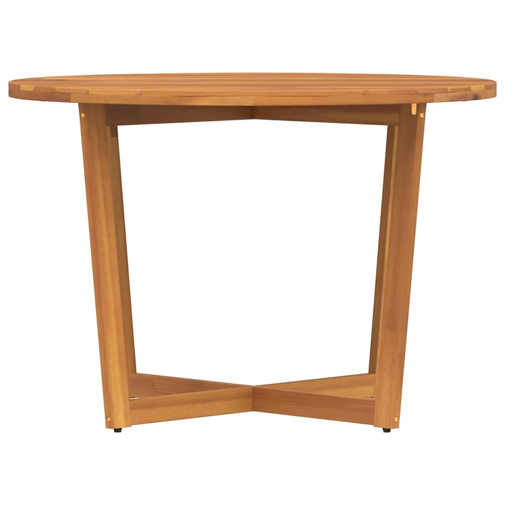 havespisebord rundt Ø110x75 cm massivt træ akacie