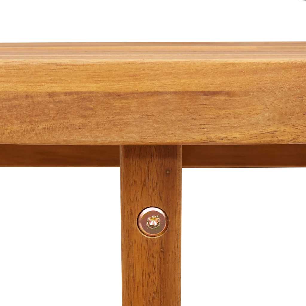 havespisebord rundt Ø110x75 cm massivt træ akacie