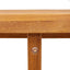 havespisebord ovalt 150x90x75 cm massivt træ akacie