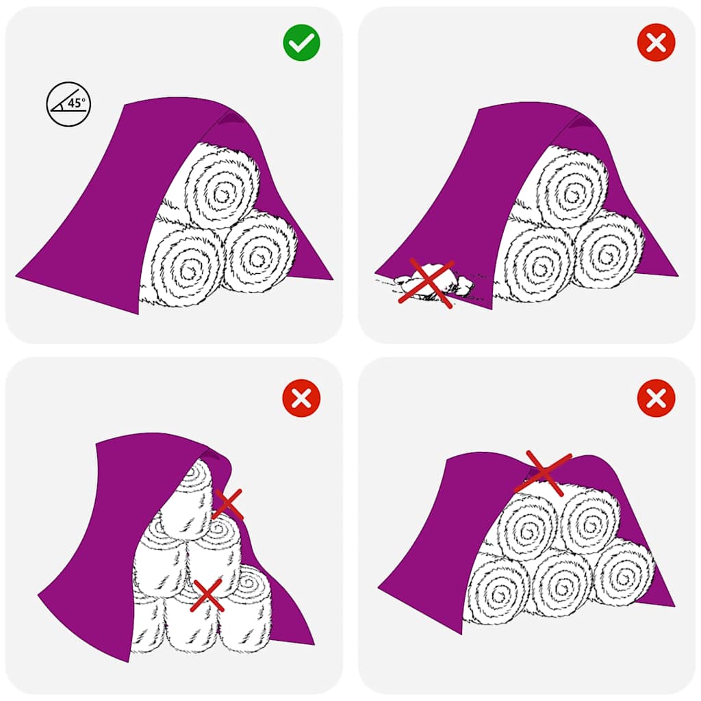 høstak tarp 10,4x12,5 m 140 g/m² polypropylen