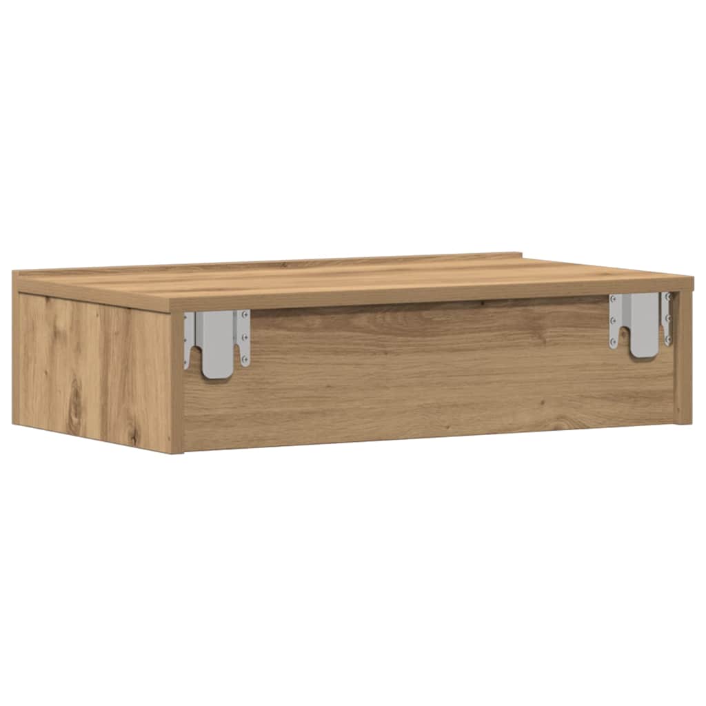 sengebord 60x35 cm konstrueret træ kunsteg