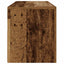 sengeborde med LED-lys 2 stk. 60x35x40 cm antikt træ