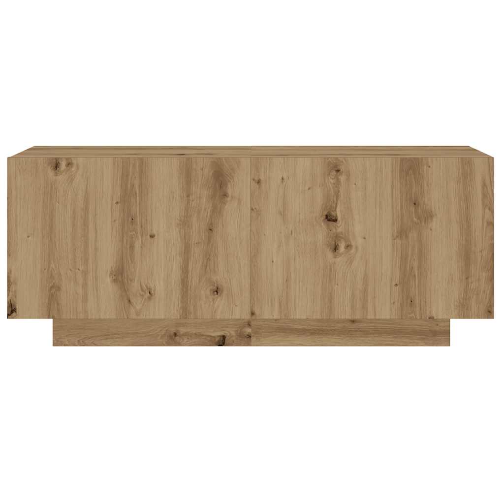 sengebord 100x35x40 cm konstrueret træ kunsteg