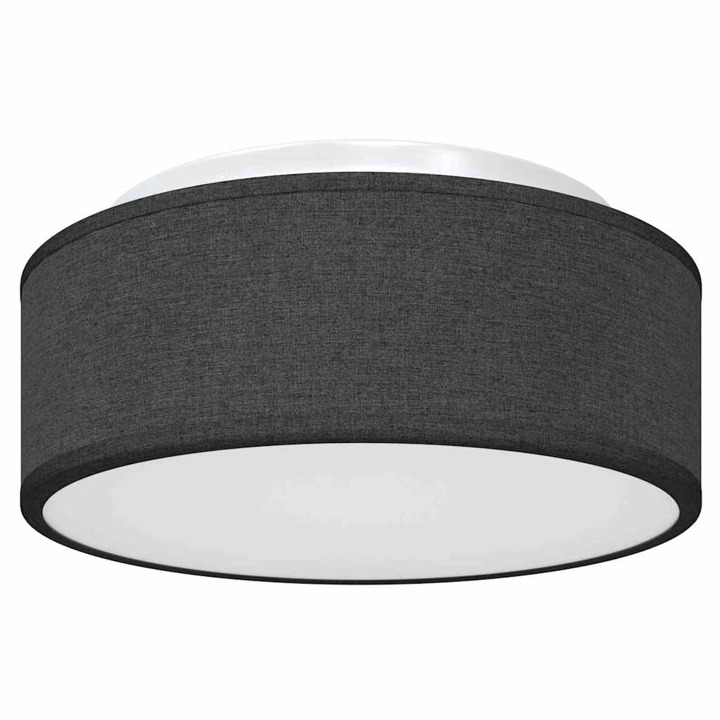 Loftlampe med spotlights Sort 30 x 30 x 13,5 cm Stof