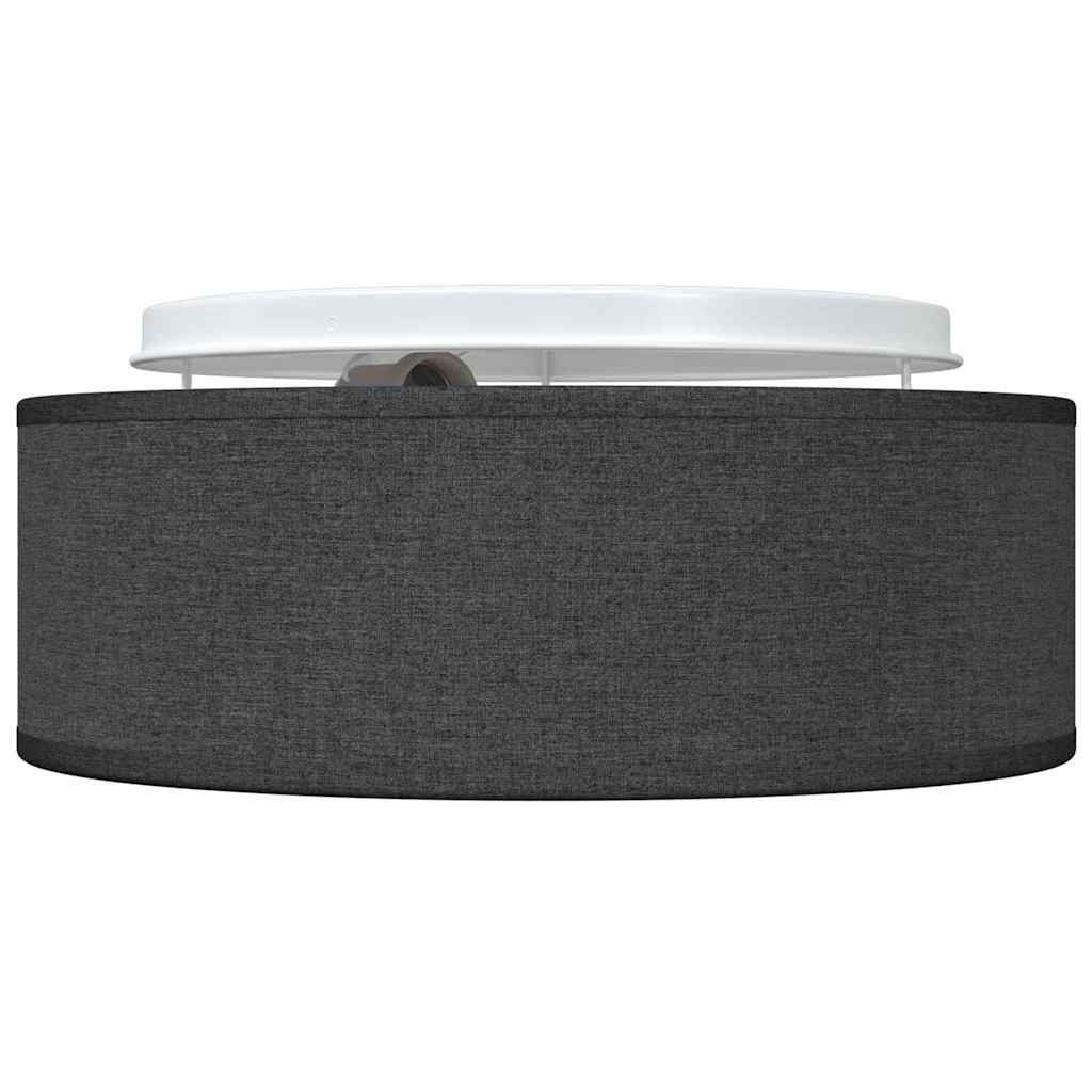 Loftlampe med spotlights Sort 30 x 30 x 13,5 cm Stof