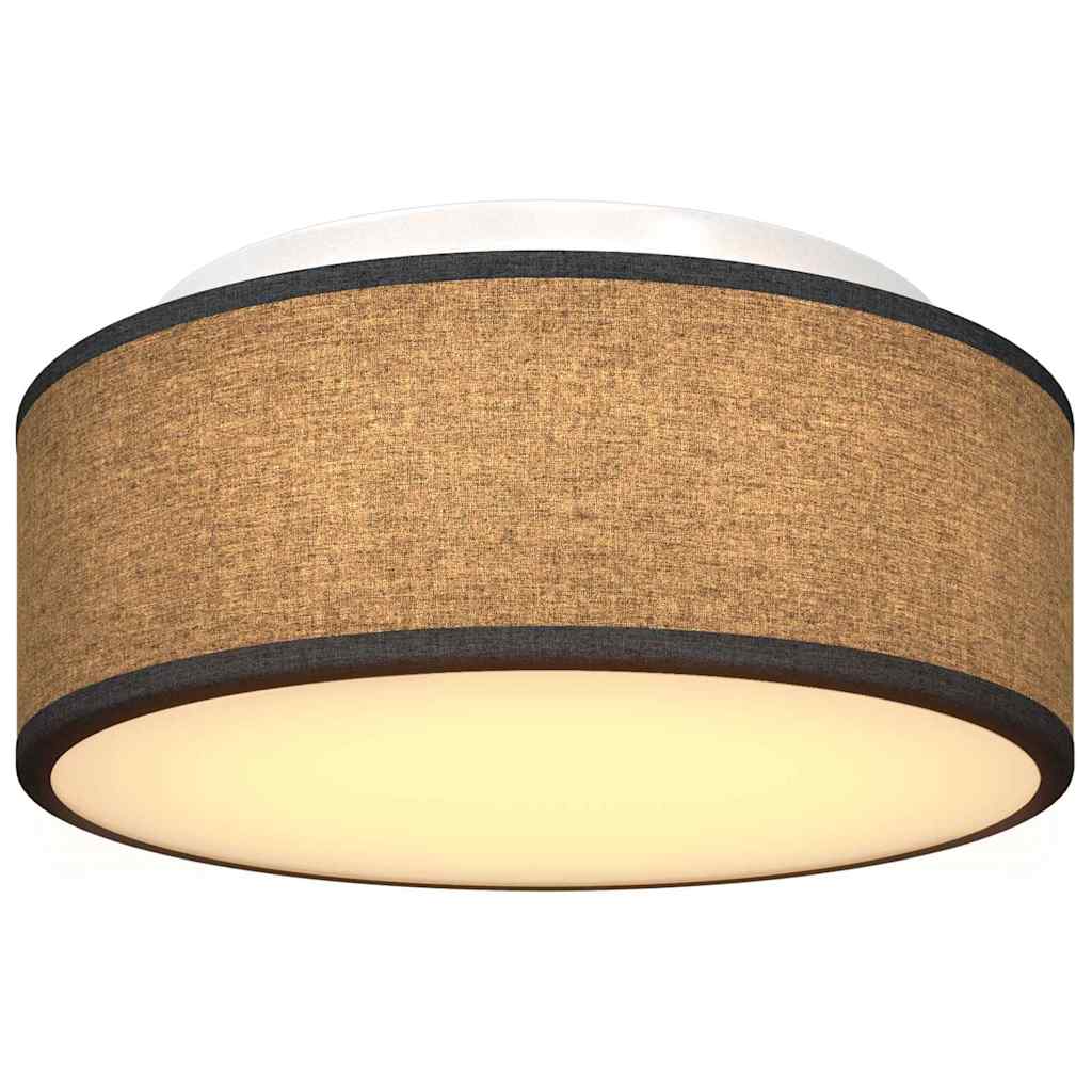 Loftlampe med spotlights Sort 30 x 30 x 13,5 cm Stof