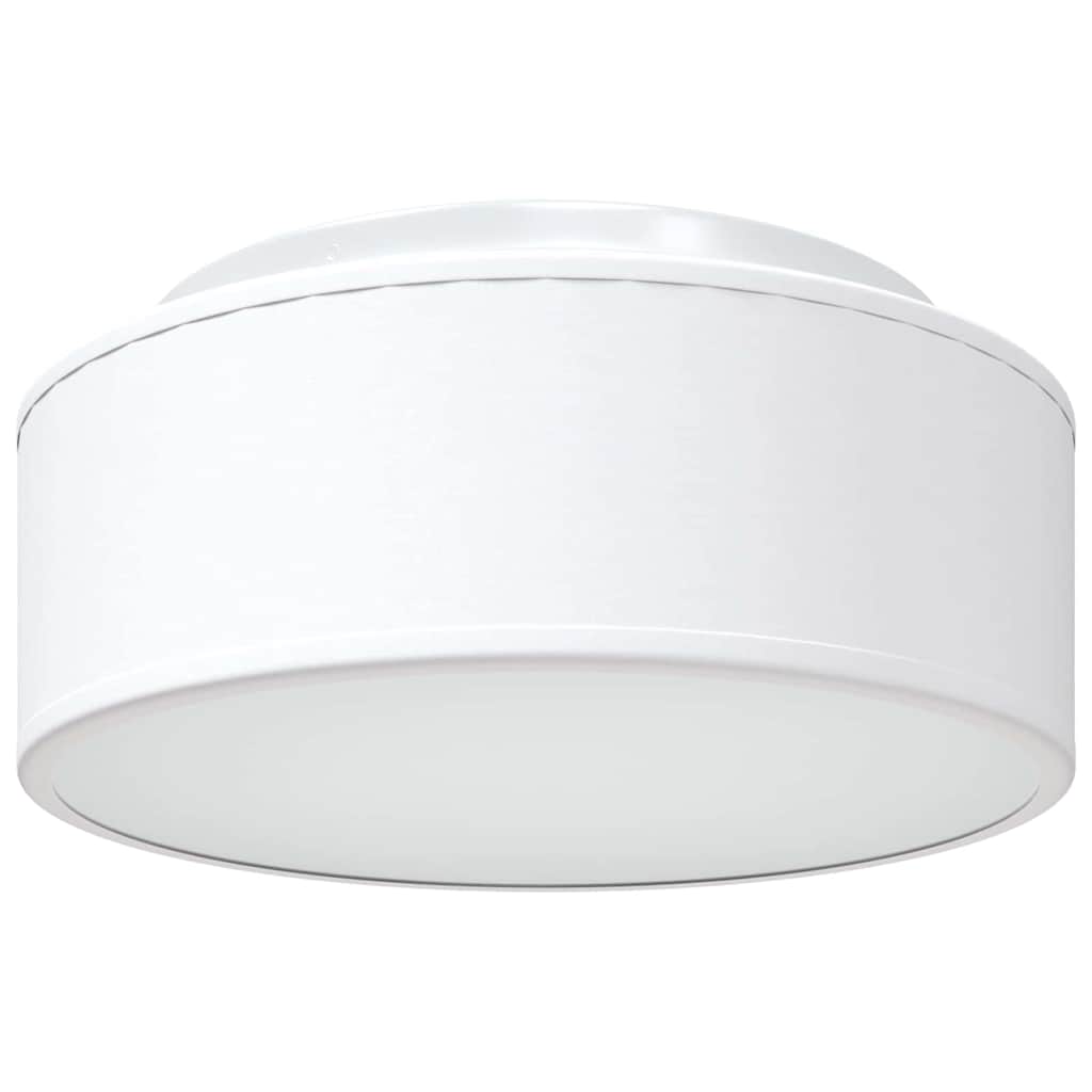 Loftlampe med spotlights Hvid 30 x 30 x 13,5 cm Stof