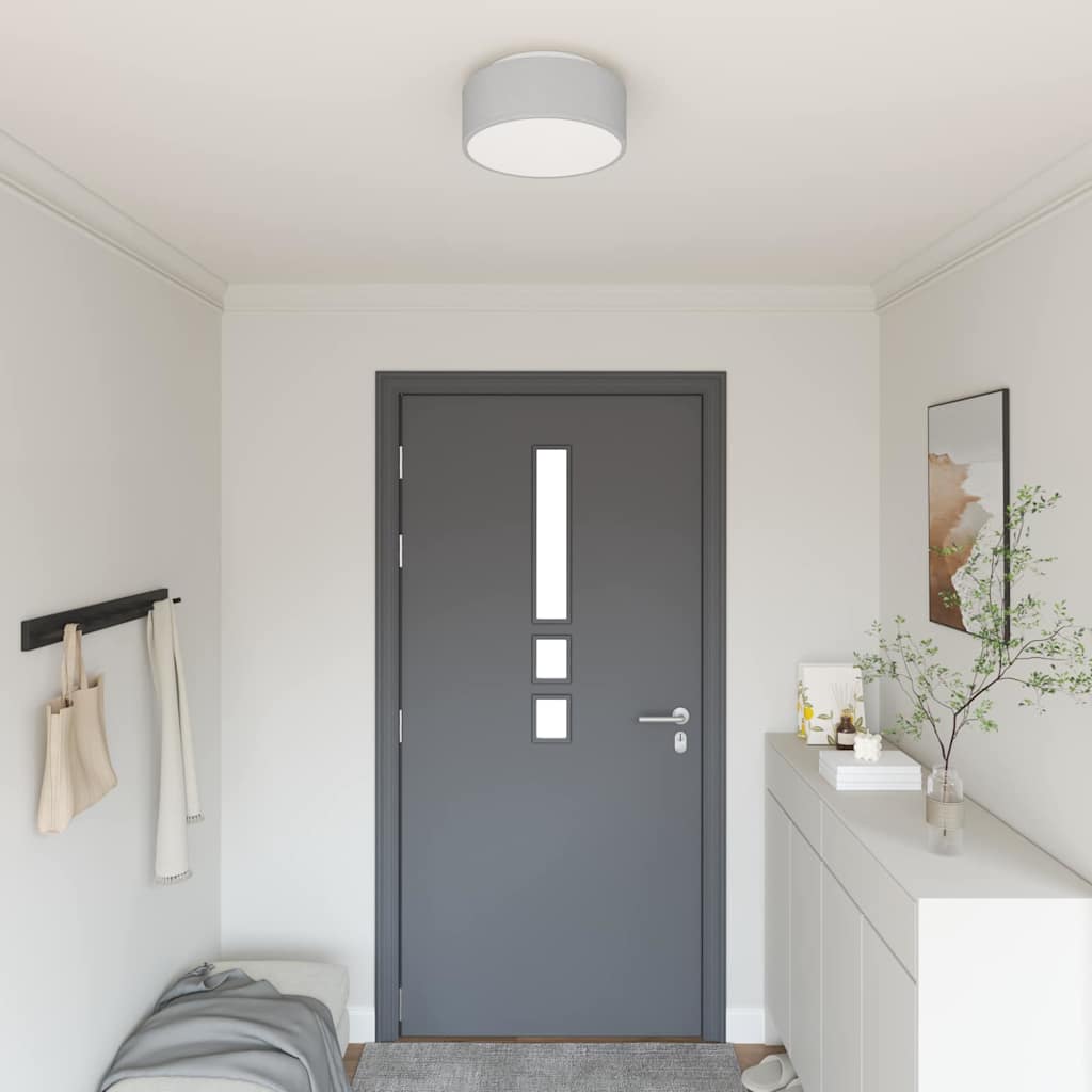 Loftlampe med spotlights Grå 30 x 30 x 13,5 cm Stof