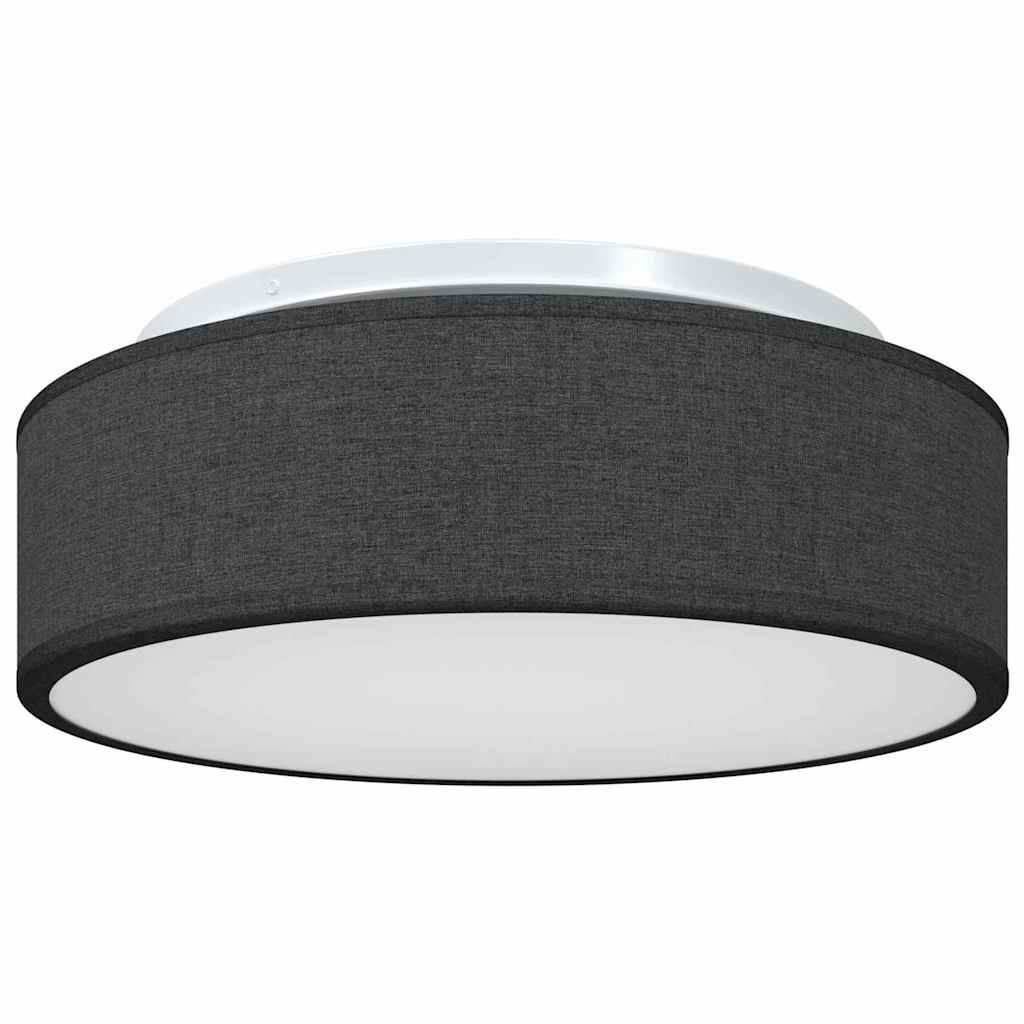 Loftlampe med spotlights Sort 38 x 38 x 13,5 cm Stof