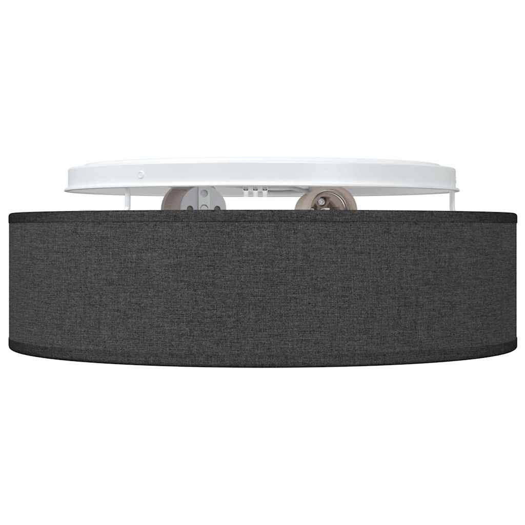 Loftlampe med spotlights Sort 38 x 38 x 13,5 cm Stof