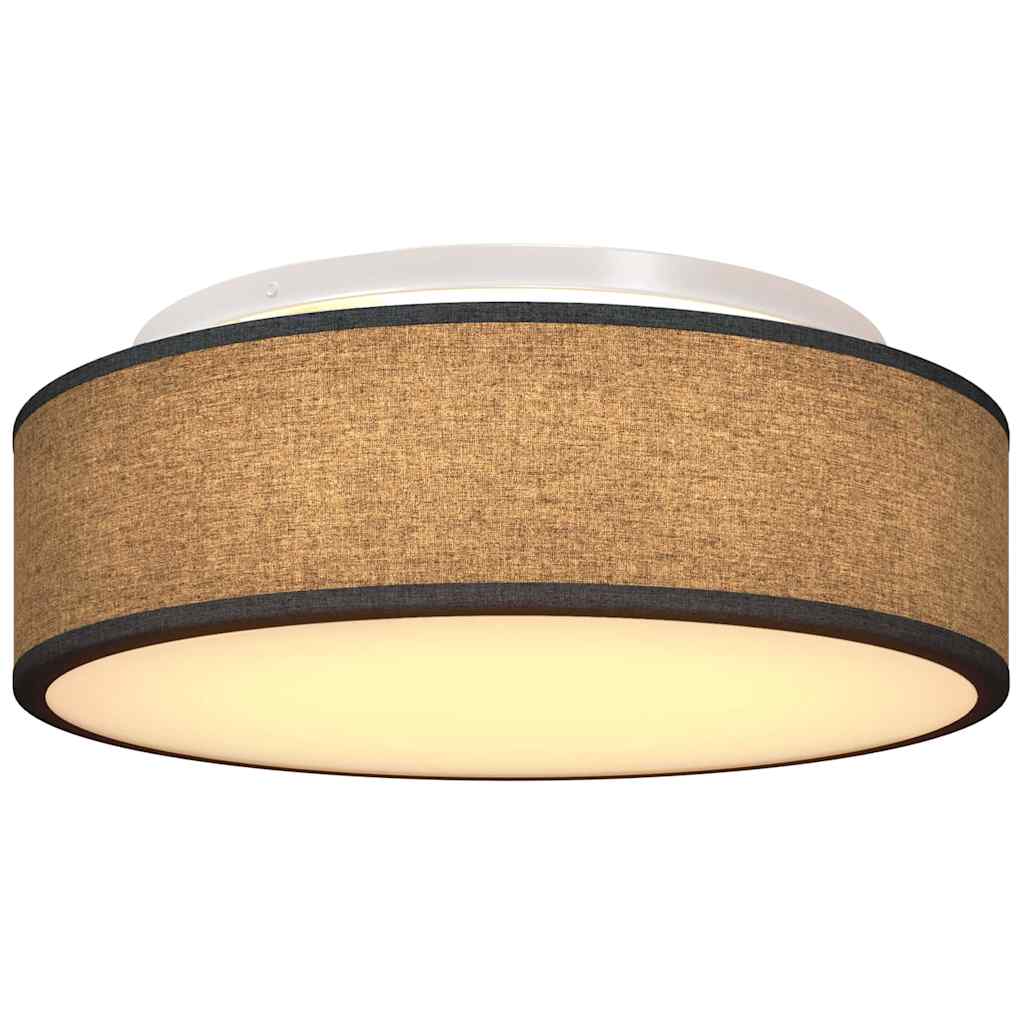 Loftlampe med spotlights Sort 38 x 38 x 13,5 cm Stof