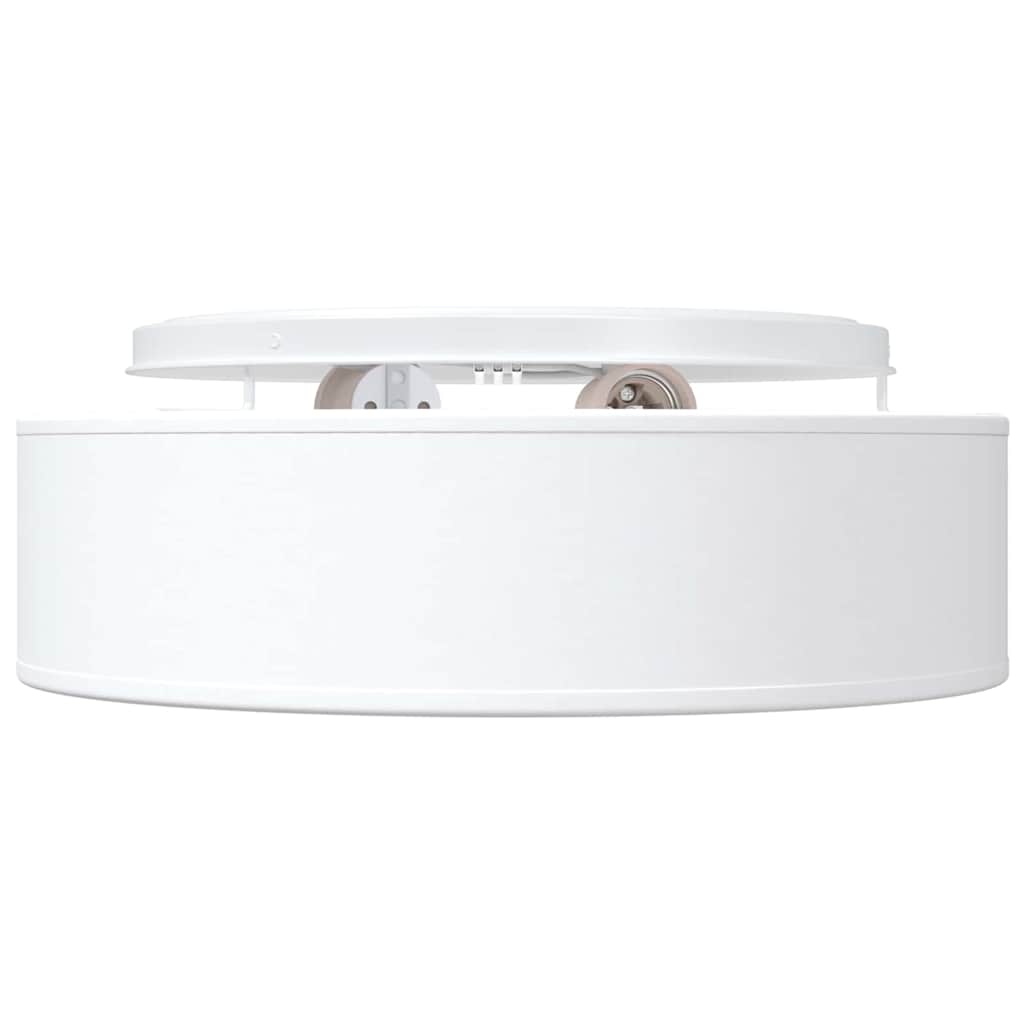 Loftlampe med spotlights Hvid 38 x 38 x 13,5 cm Stof