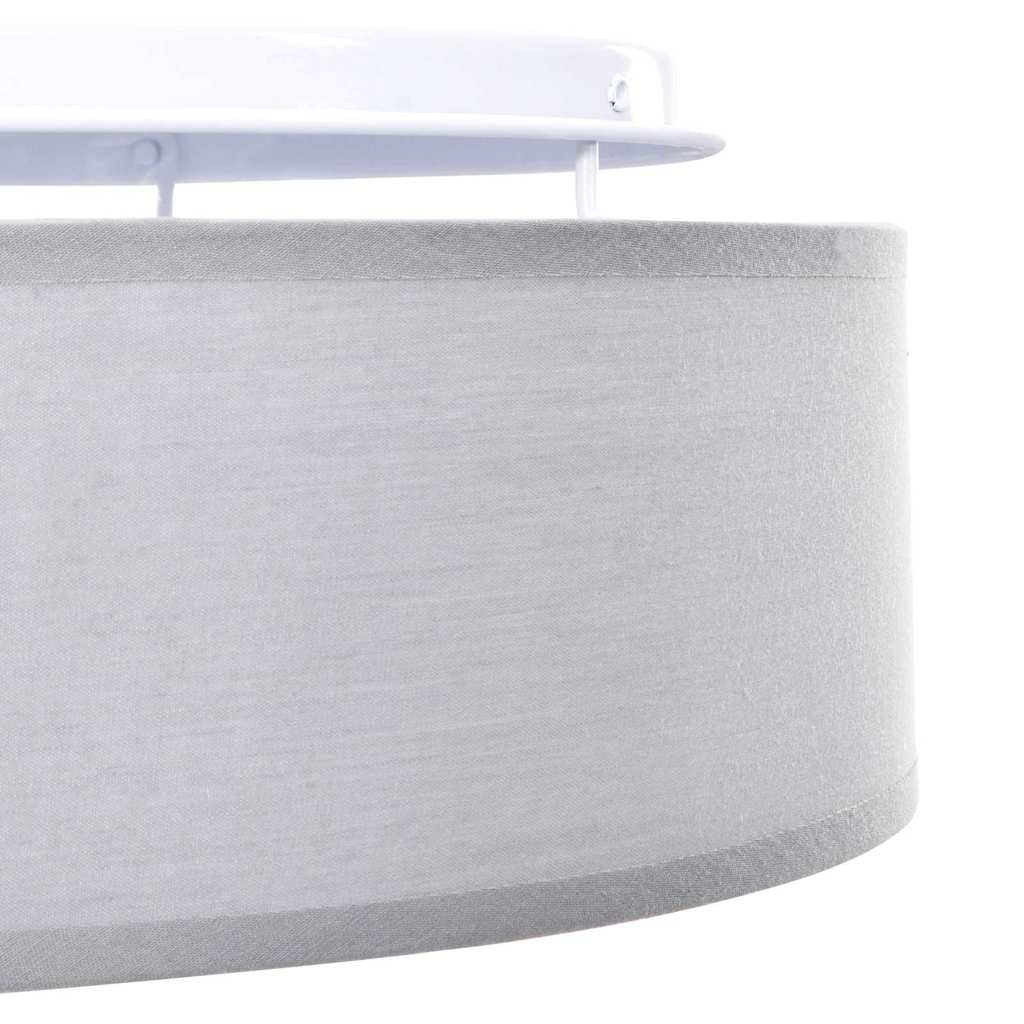 Loftlampe med spotlights Grå 38 x 38 x 13,5 cm Stof