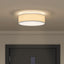 Loftlampe med spotlights Grå 38 x 38 x 13,5 cm Stof