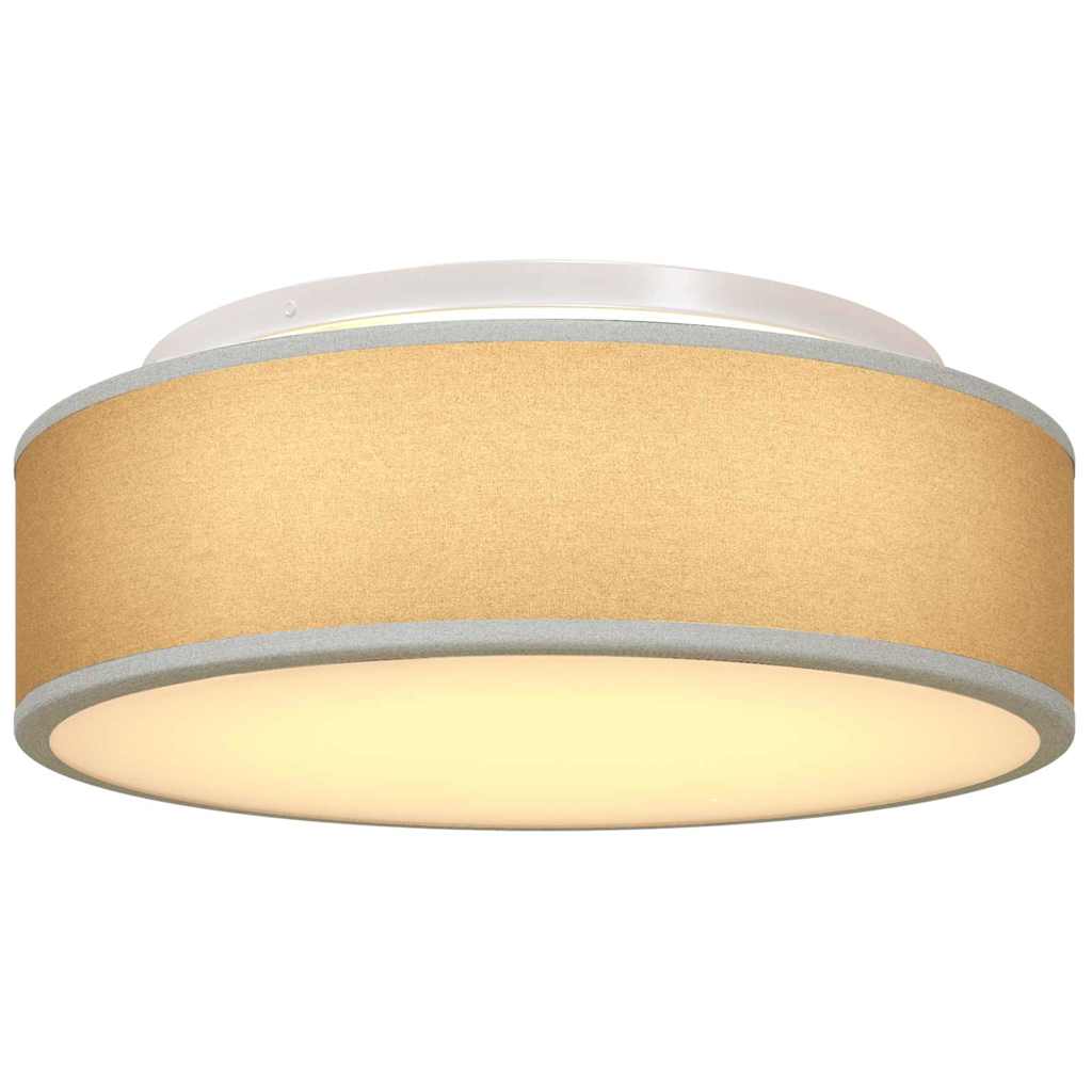 Loftlampe med spotlights Grå 38 x 38 x 13,5 cm Stof