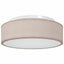 Loftlampe med spotlights Gråbrun 38 x 38 x 13,5 cm Stof