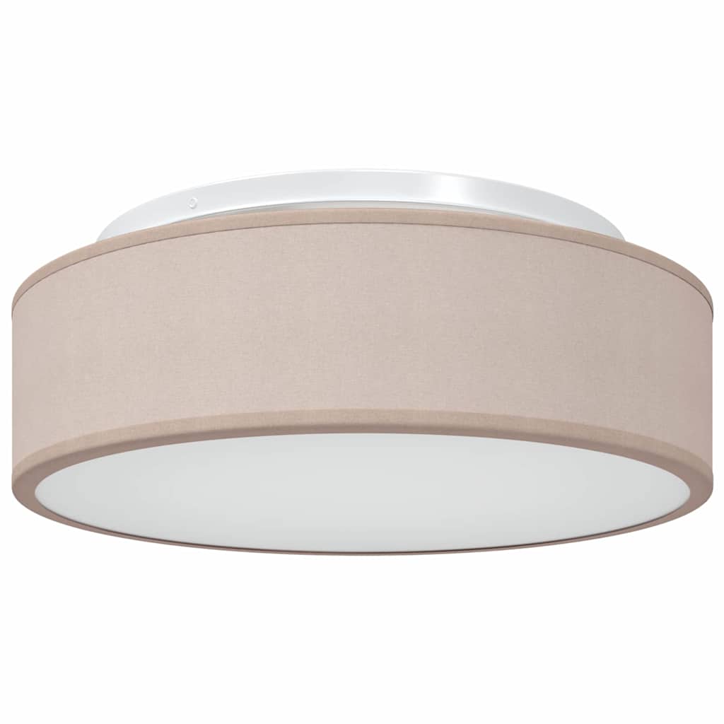 Loftlampe med spotlights Gråbrun 38 x 38 x 13,5 cm Stof