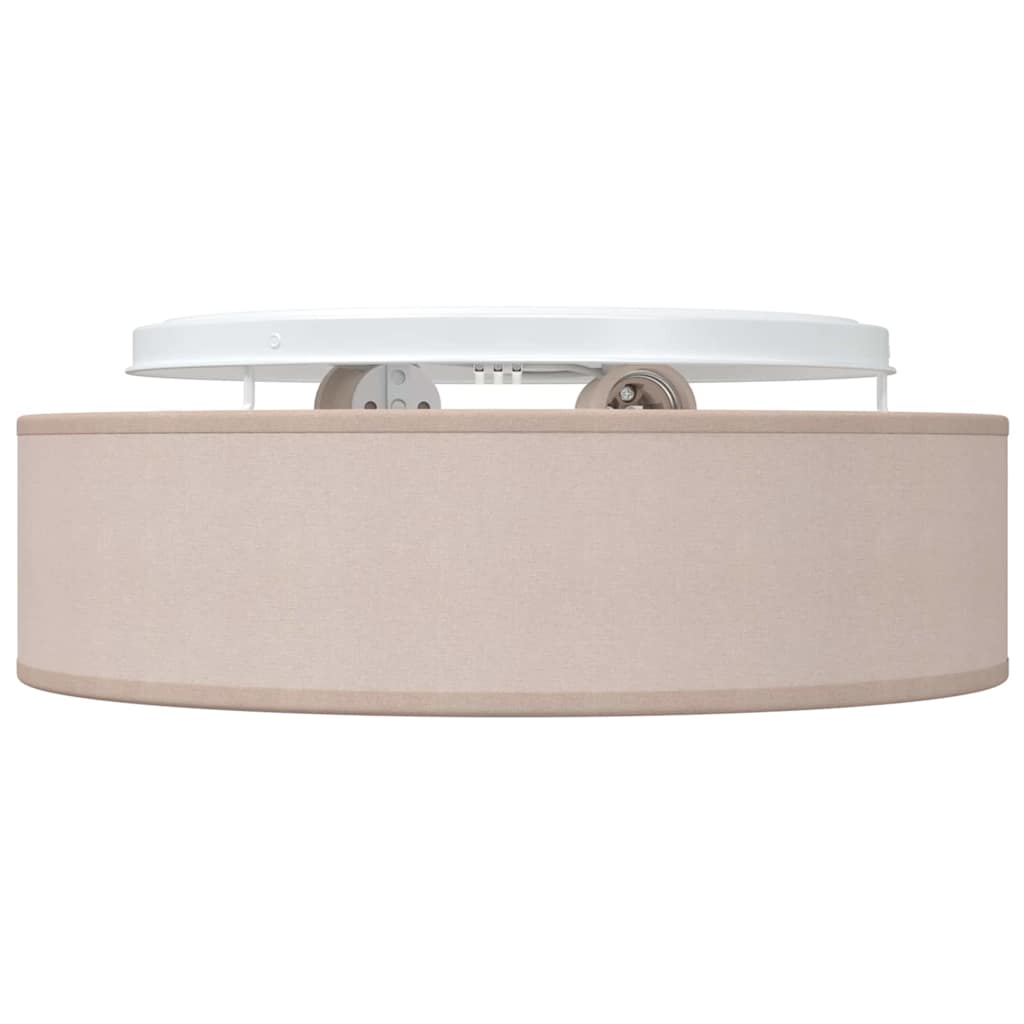 Loftlampe med spotlights Gråbrun 38 x 38 x 13,5 cm Stof