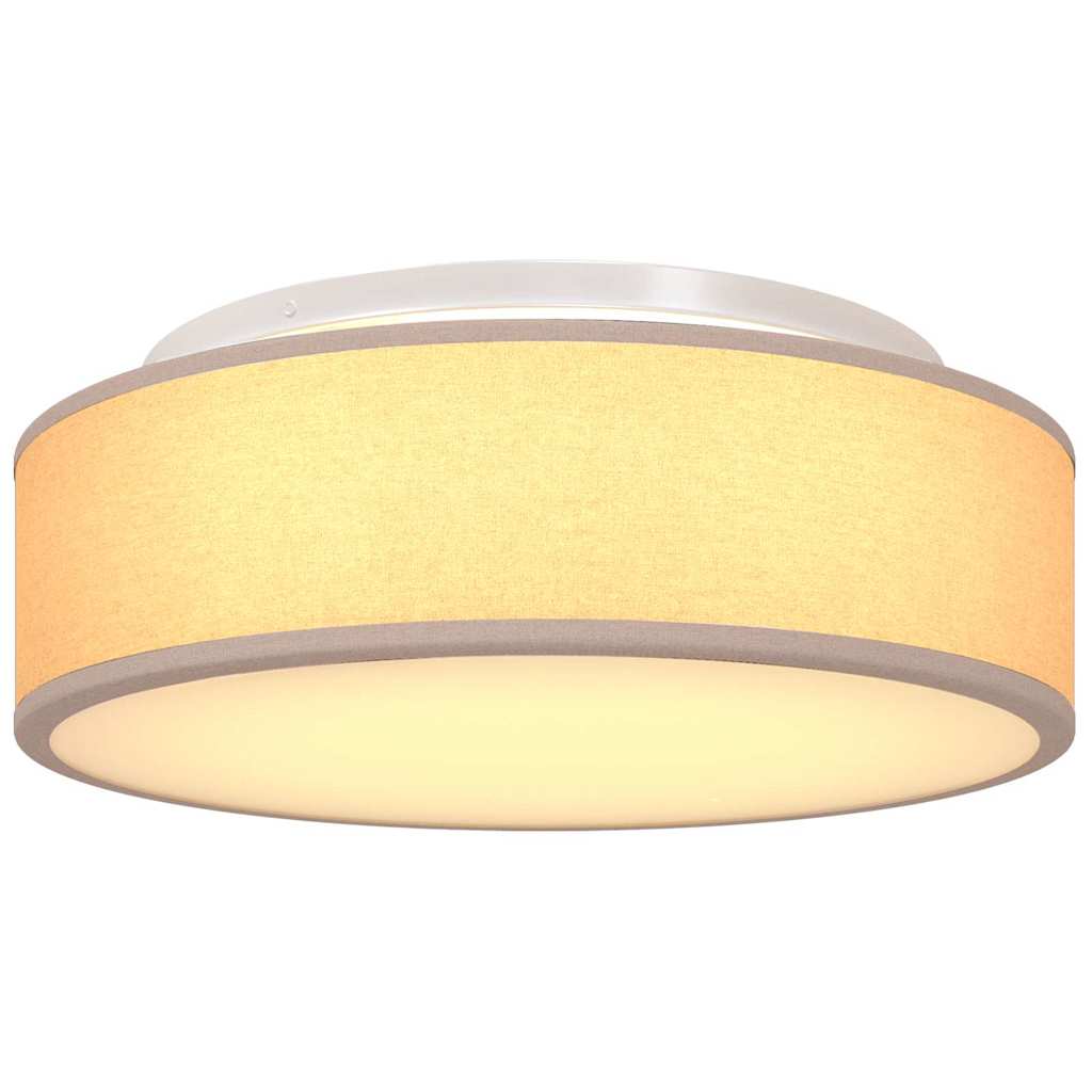 Loftlampe med spotlights Gråbrun 38 x 38 x 13,5 cm Stof