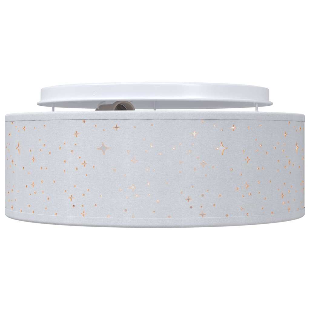 Loftlampe med spotlights Grå 30 x 30 x 13,5 cm Stof