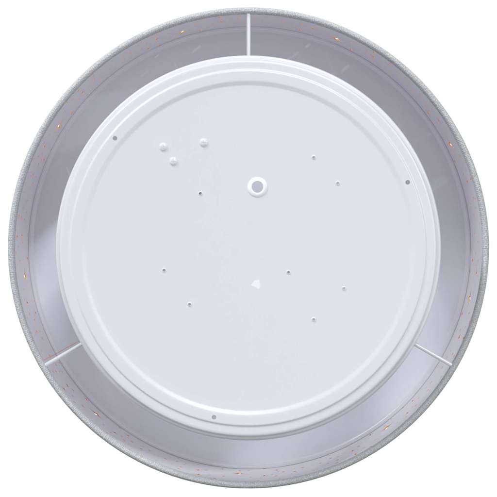 Loftlampe med spotlights Grå 30 x 30 x 13,5 cm Stof