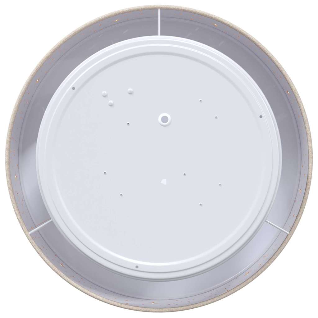Loftlampe med spotlights Gråbrun 30 x 30 x 13,5 cm Stof