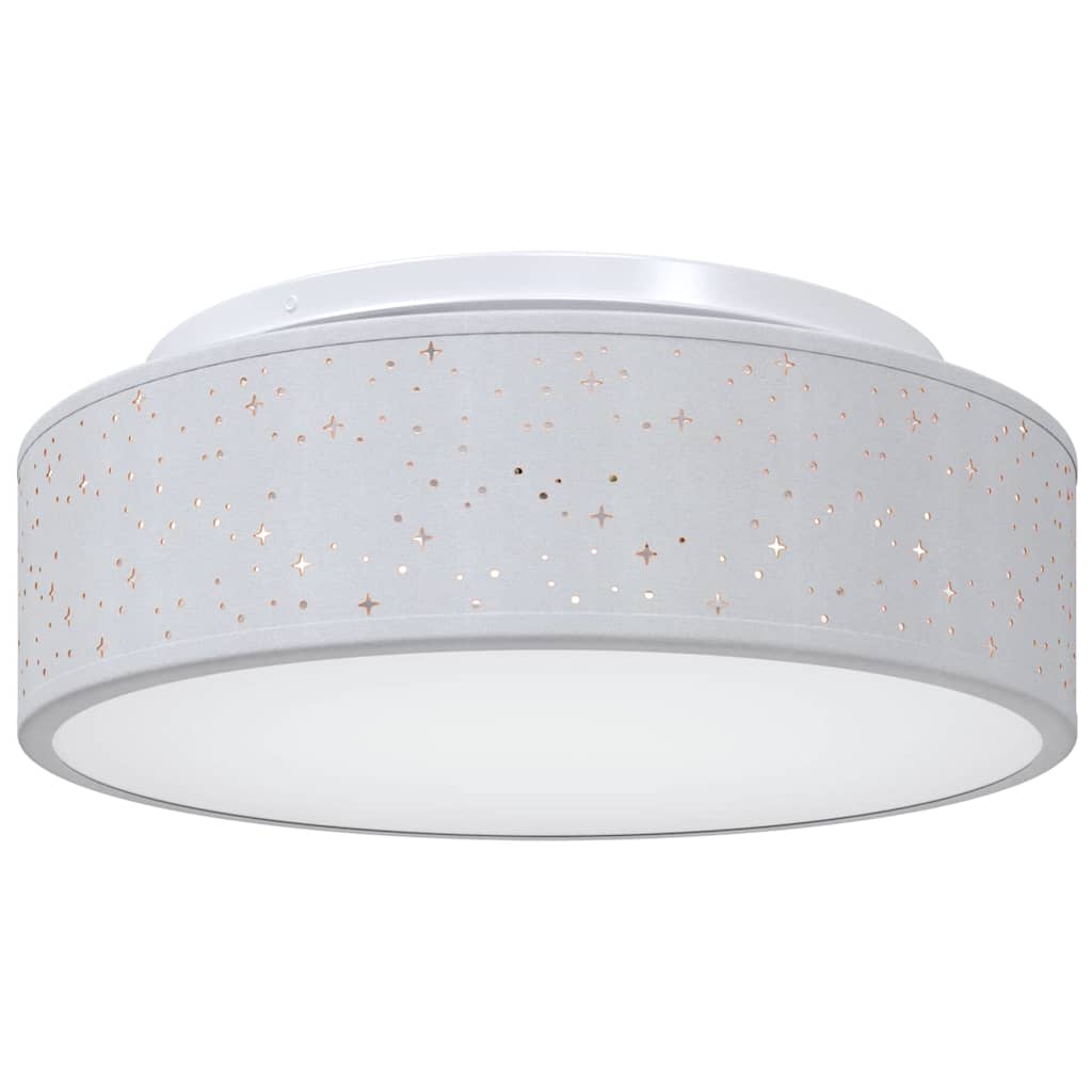 Loftlampe med spotlights Grå 38 x 38 x 13,5 cm Stof