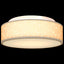 Loftlampe med spotlights Gråbrun 38 x 38 x 13,5 cm Stof