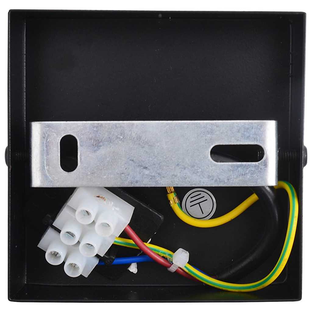 Loftsspot med spotlights Sort 13 x 13 x 26 cm Glas og Metal