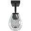Loftsspot med spotlights Sort 54 x 13 x 26 cm Glas og Metal