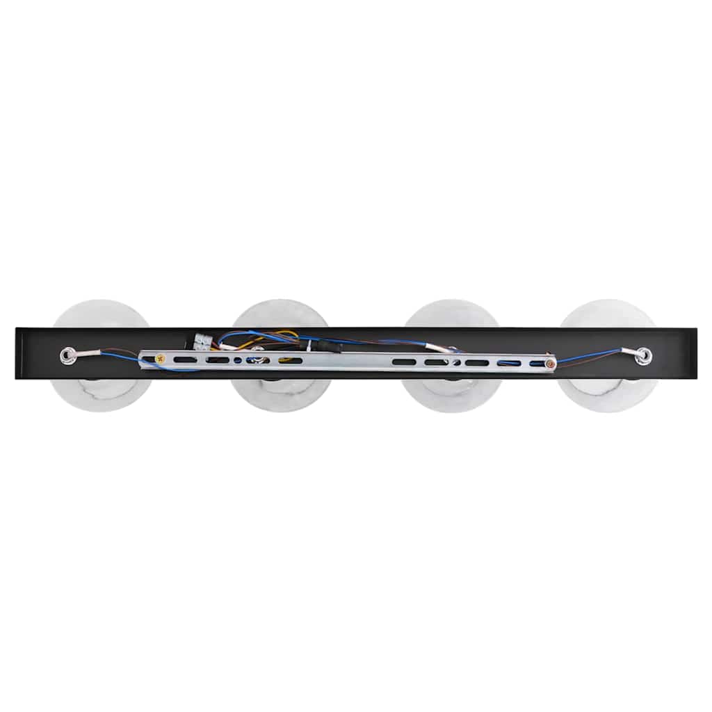 Loftsspot med spotlights Sort 73,5 x 13 x 26 cm Glas og Metal