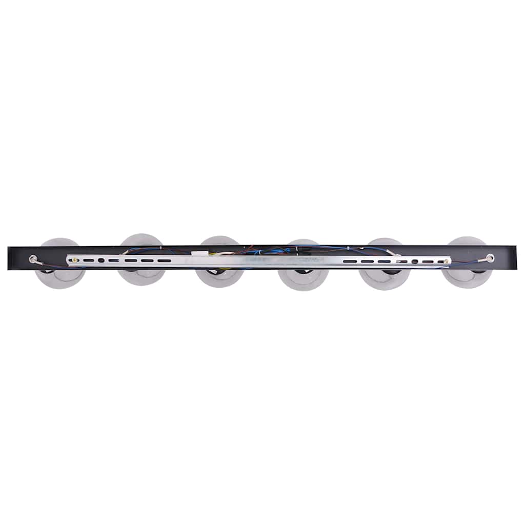 Loftsspot med spotlights Sort 110,5 x 13 x 26 cm Glas og Metal