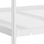 køjeseng uden madras 90x200 cm stål hvid