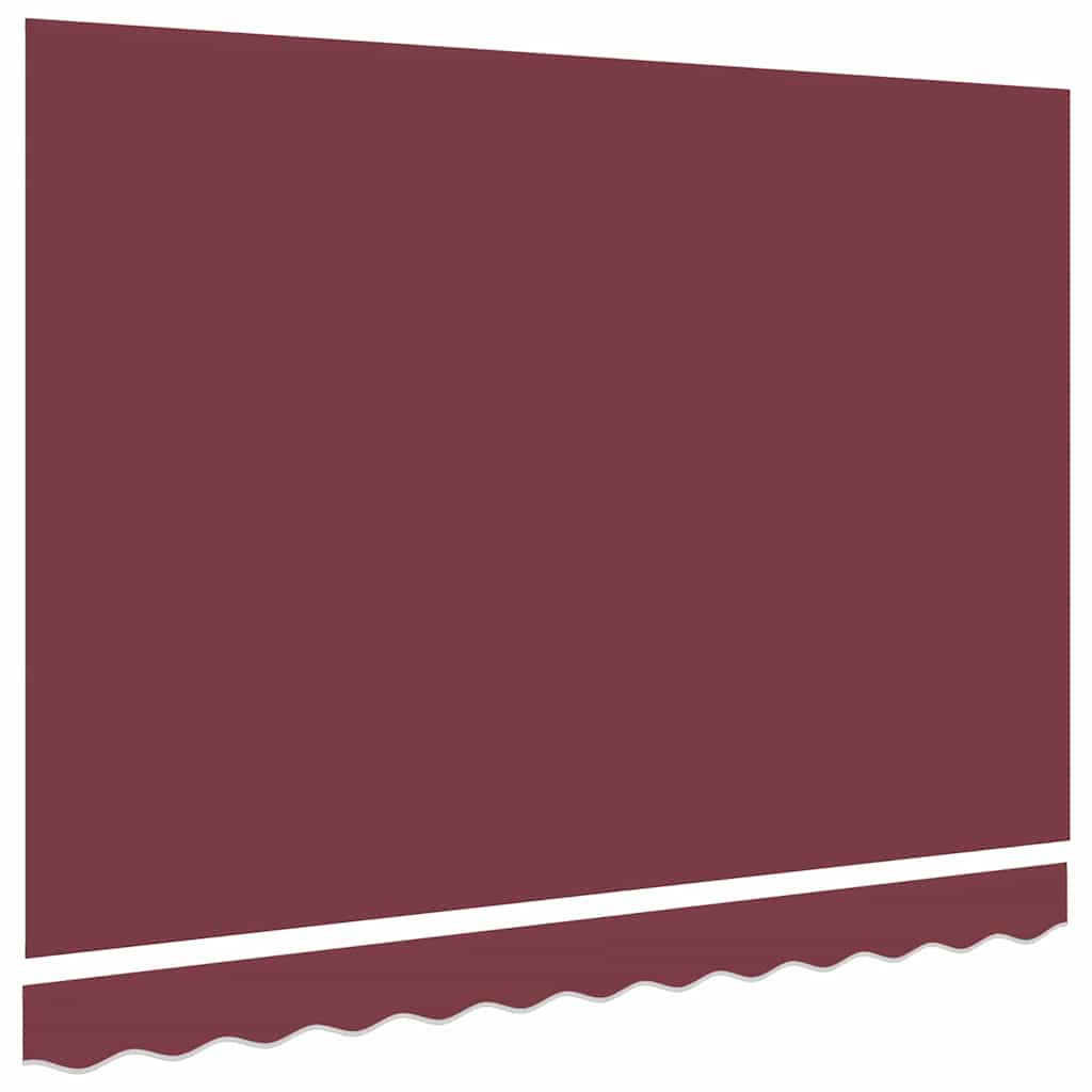 Udskiftningsdug til markise til 3,5x2 m Bordeaux Rød Polyester
