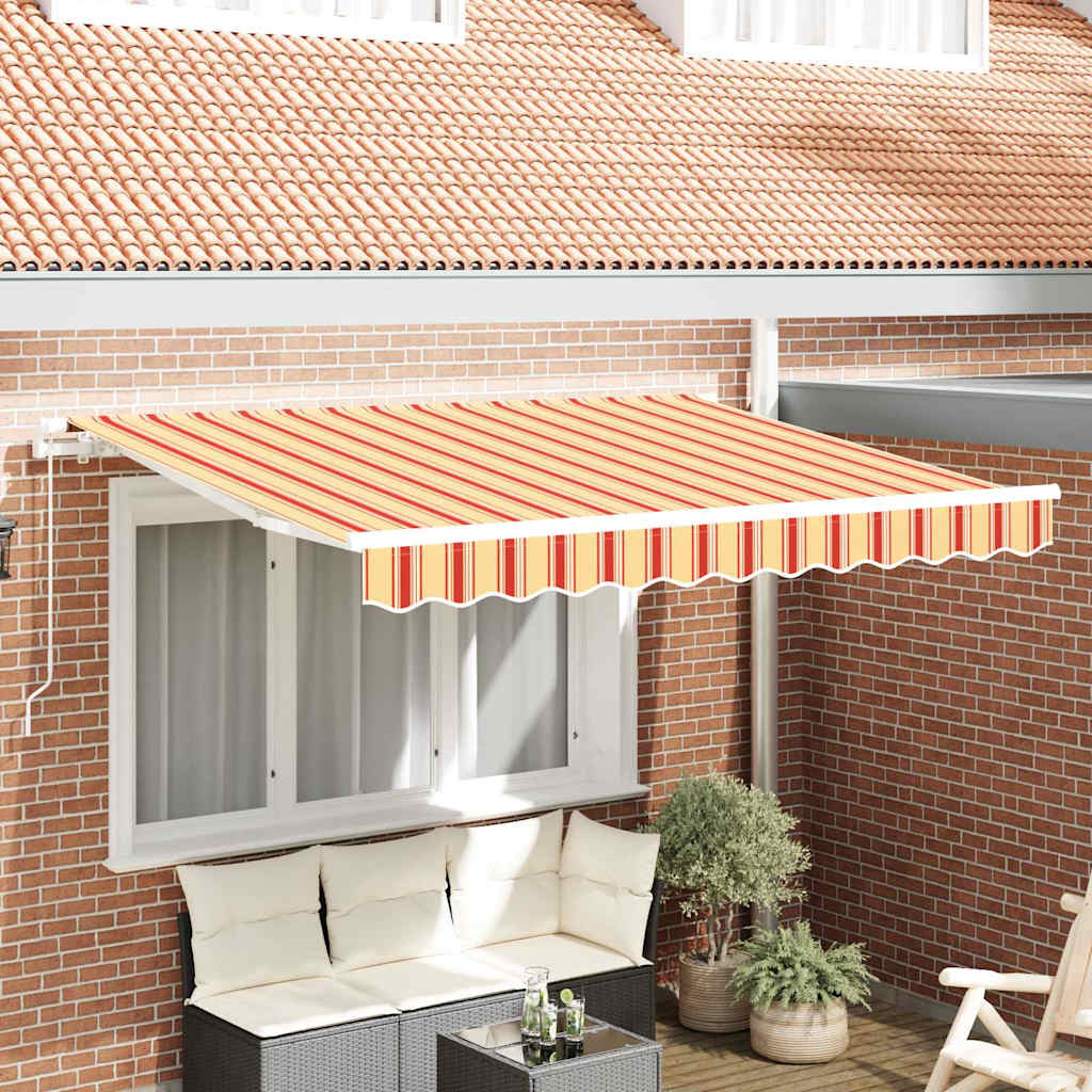 Udskiftningsdug til markise til 3,5x2 m Gule og orange striber
