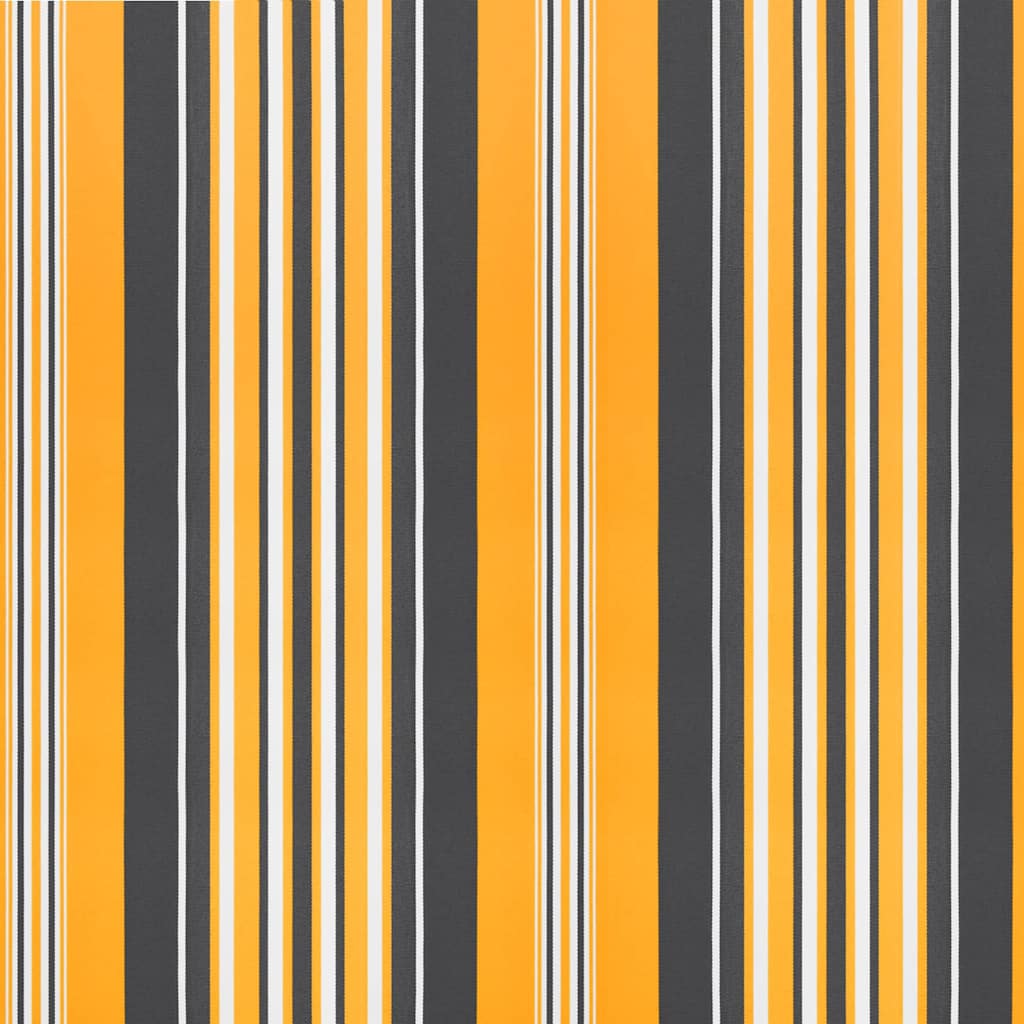 Udskiftningsdug til markise til 2,5x2 m Orange & sortstribet